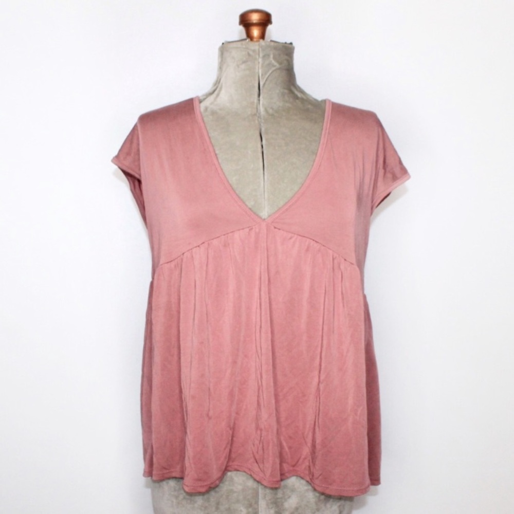 Sadie + Sage Dusty Rose Tee Shirt Medium